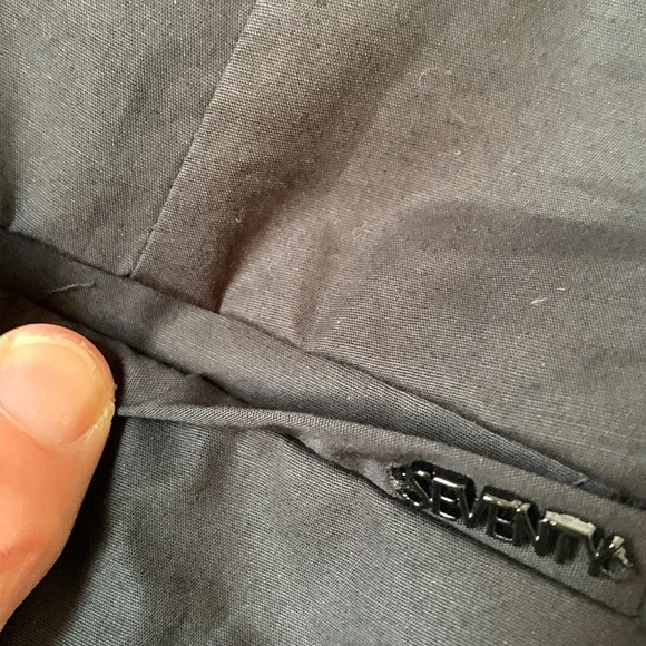 Seventy Black Cropped Pants with Lace Hem - Picture 7 of 10